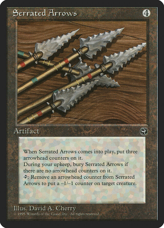 Serrated Arrows 110 - Homelands MTG card