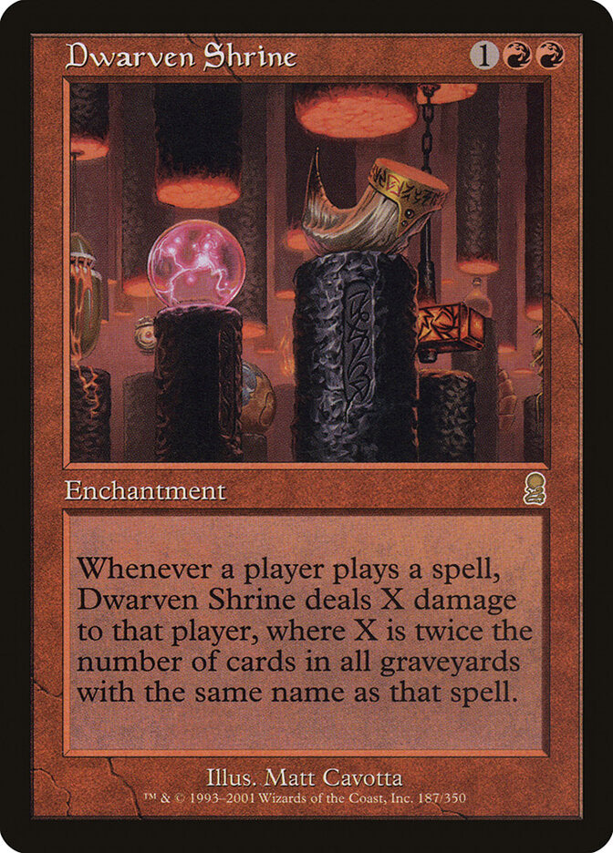 Dwarven Shrine 187 - Odyssey MTG card