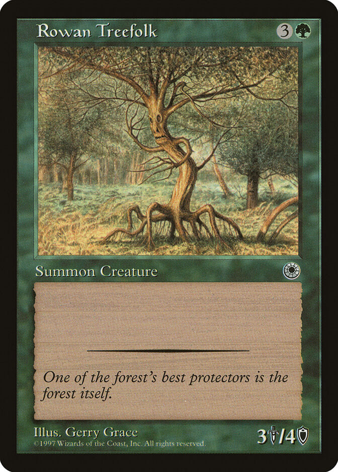 Rowan Treefolk 184 - Portal MTG card