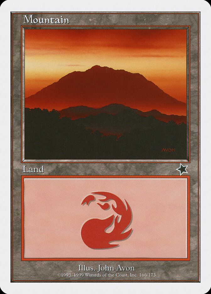 Mountain 166 - Starter 1999 MTG card