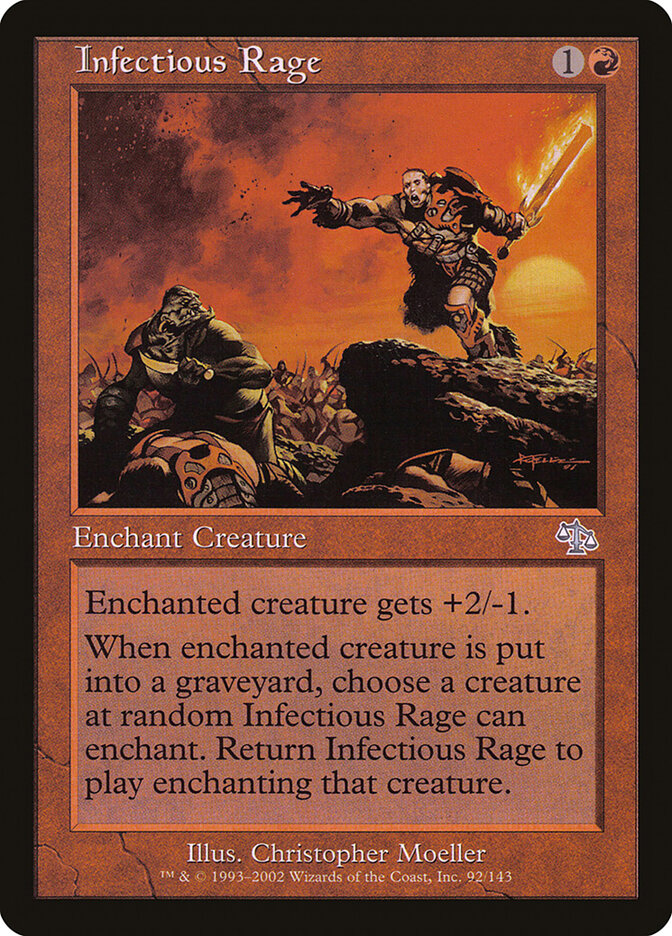 Infectious Rage 92 - Judgment MTG card