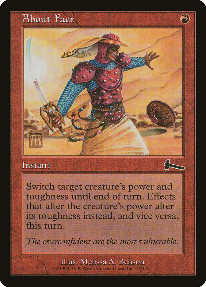 About Face 73 - Urza's Legacy MTG card