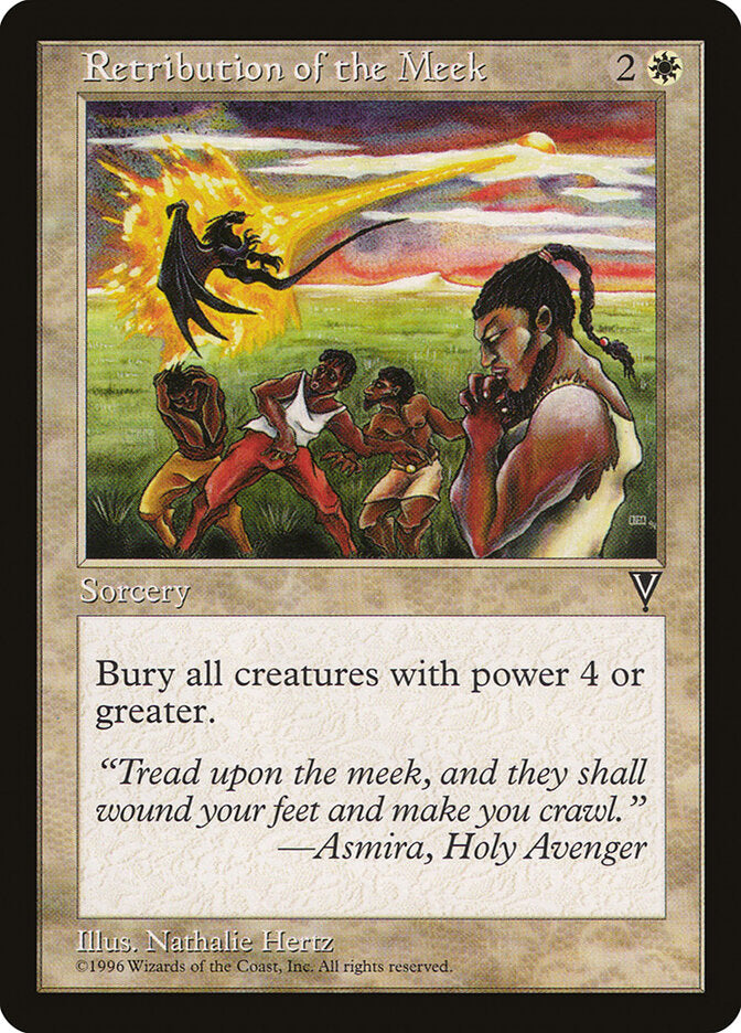 Retribution of the Meek 19 - Visions MTG card