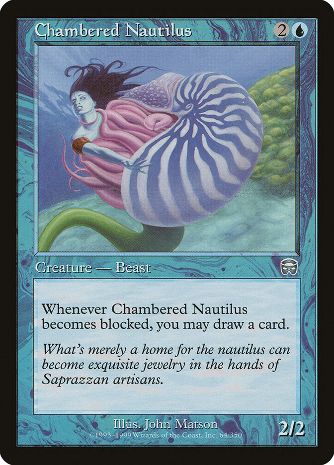 Chambered Nautilus 64 - Mercadian Masques MTG card