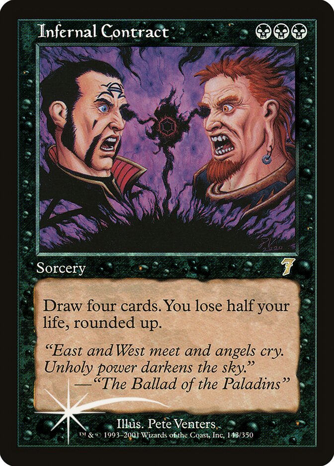 Infernal Contract 143★ - Seventh Edition MTG card