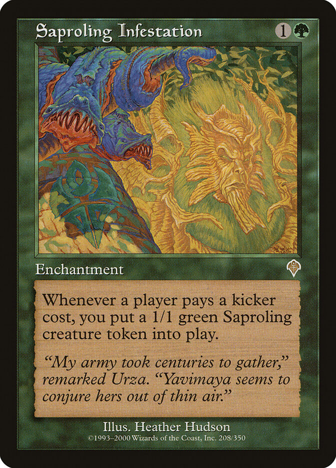 Saproling Infestation 208 - Invasion MTG card