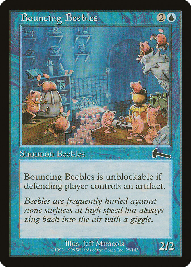 Bouncing Beebles 28 - Urza's Legacy MTG card