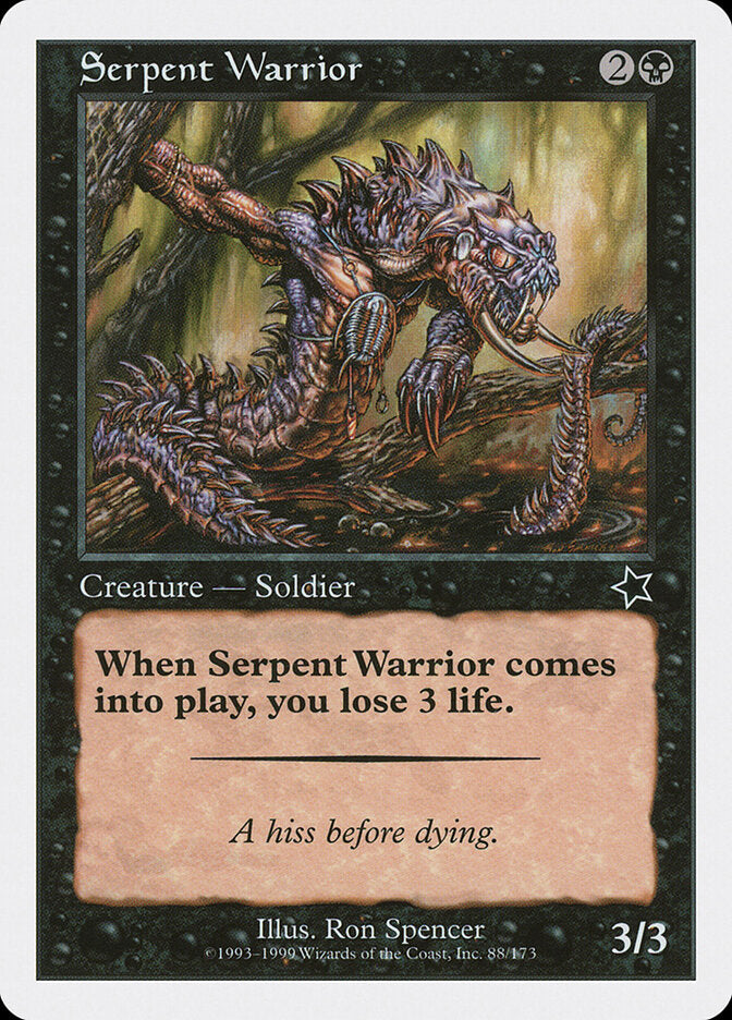 Serpent Warrior 88 - Starter 1999 MTG card