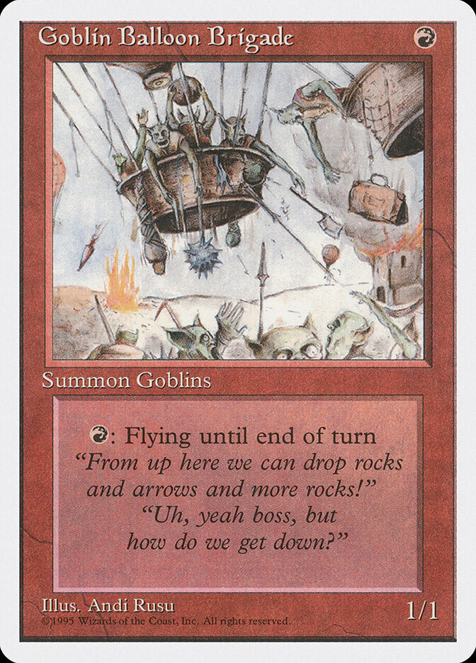 Goblin Balloon Brigade 197 - Fourth Edition MTG card