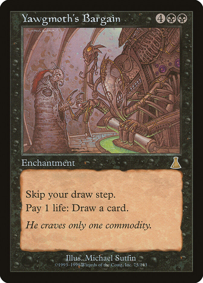 Yawgmoth's Bargain 75 - Urza's Destiny MTG card