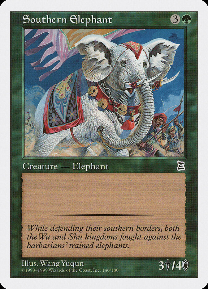 Southern Elephant 146 - Portal Three Kingdoms MTG card