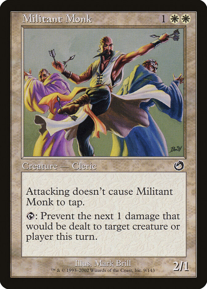 Militant Monk 9 - Torment MTG card