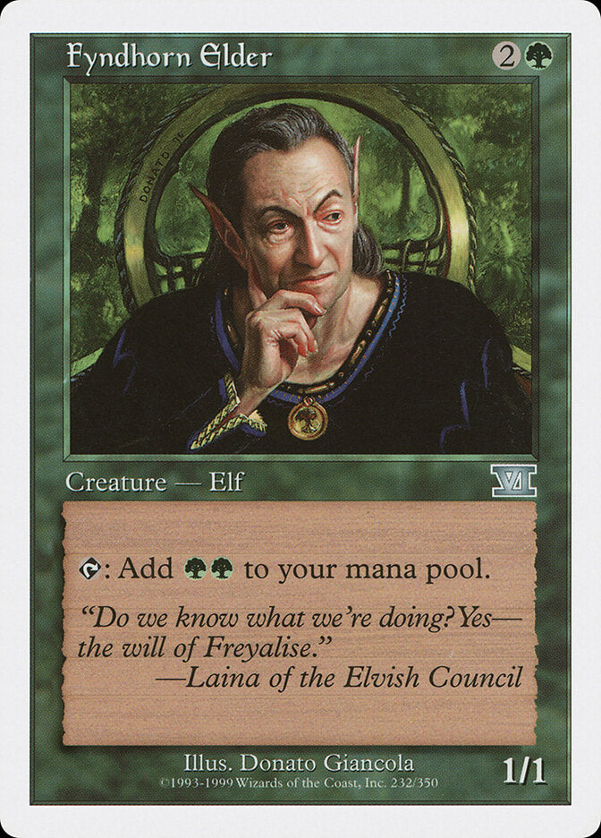 Fyndhorn Elder 232 - Classic Sixth Edition MTG card