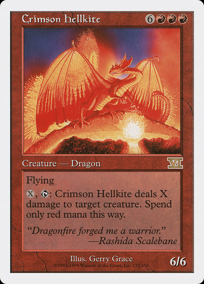 Crimson Hellkite 172 - Classic Sixth Edition MTG card