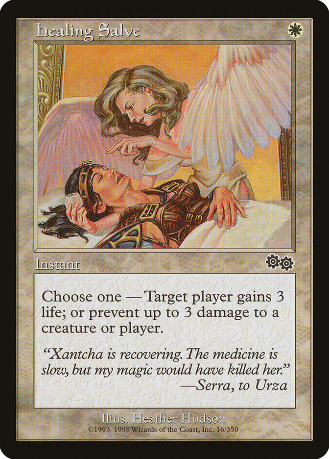Healing Salve 16 - Urza's Saga MTG card