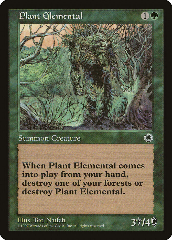 Plant Elemental 181 - Portal MTG card