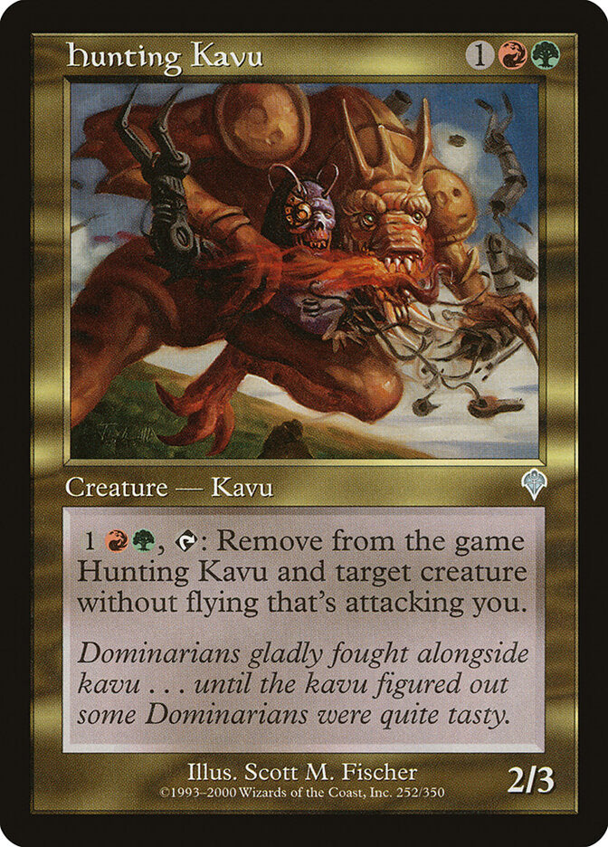 Hunting Kavu 252 - Invasion MTG card