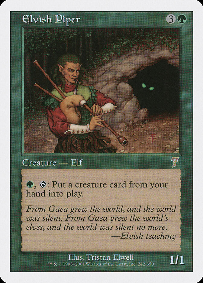 Elvish Piper 242 - Seventh Edition MTG card