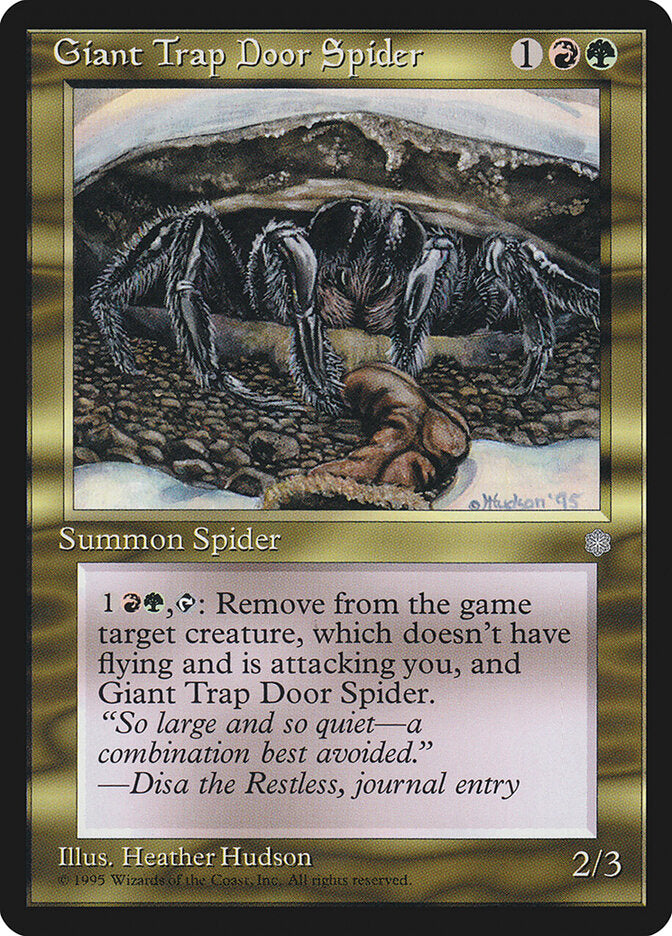Giant Trap Door Spider 293 - Ice Age MTG card