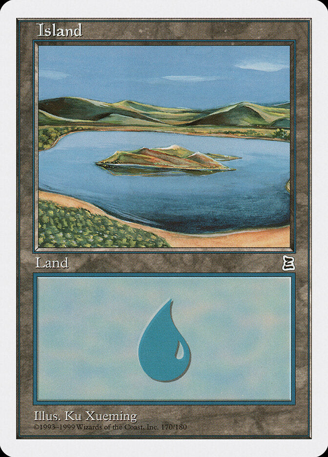Island 170 - Portal Three Kingdoms MTG card