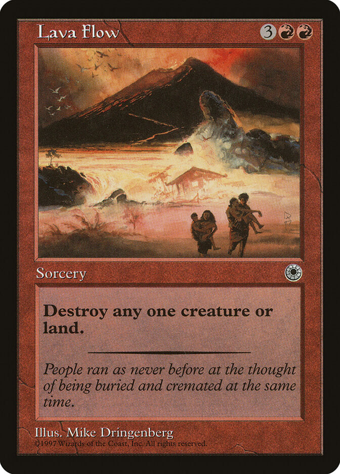 Lava Flow 138 - Portal MTG card