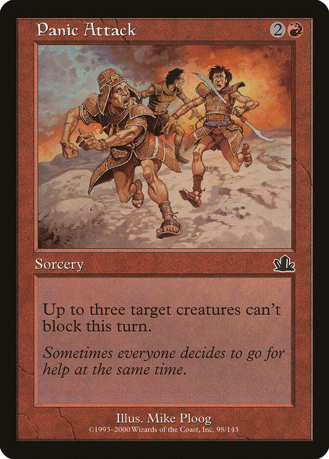 Panic Attack 98 - Prophecy MTG card