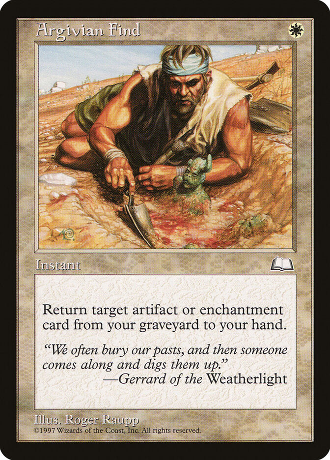 Argivian Find 6 - Weatherlight MTG card