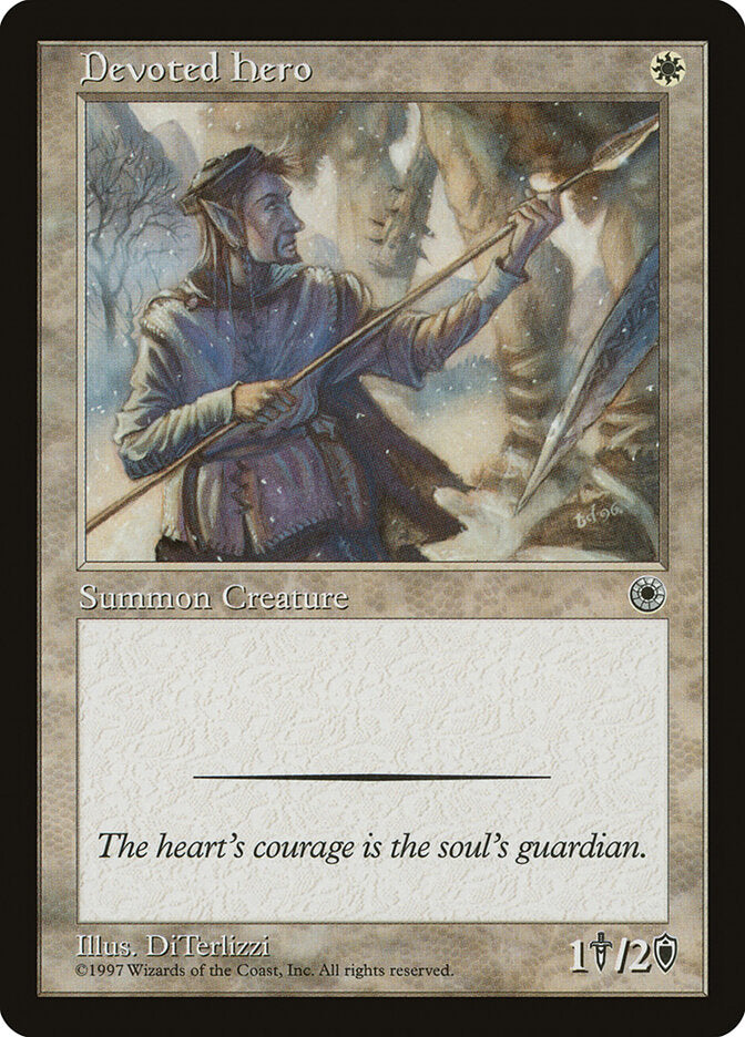 Devoted Hero 13 - Portal MTG card