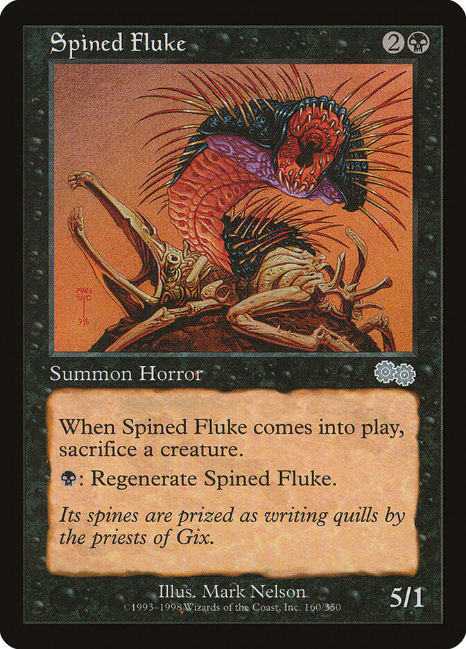 Spined Fluke 160 - Urza's Saga MTG card