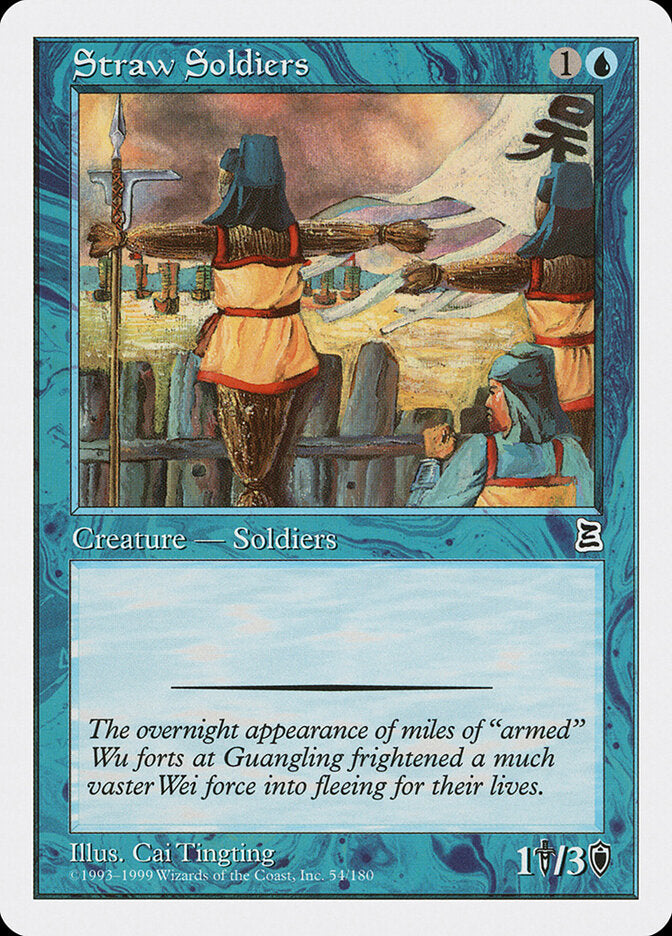 Straw Soldiers 54 - Portal Three Kingdoms MTG card