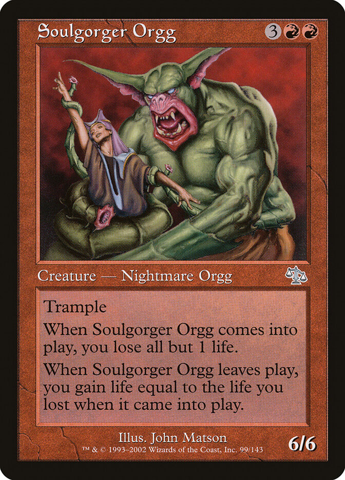 Soulgorger Orgg 99 - Judgment MTG card