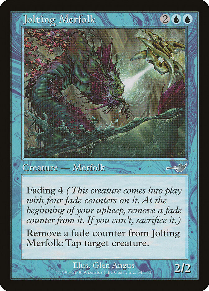 Jolting Merfolk 34 - Nemesis MTG card