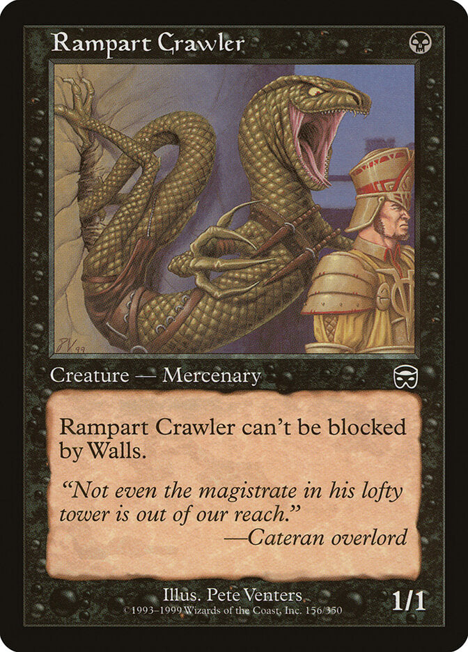 Rampart Crawler 156 - Mercadian Masques MTG card