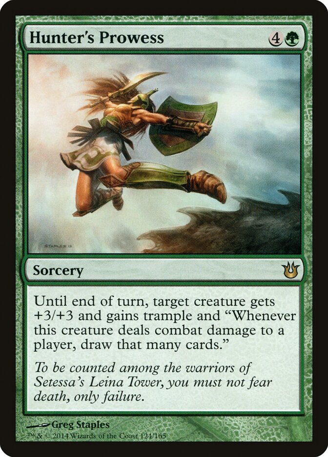 Hunter's Prowess 124 - Born of the Gods MTG card
