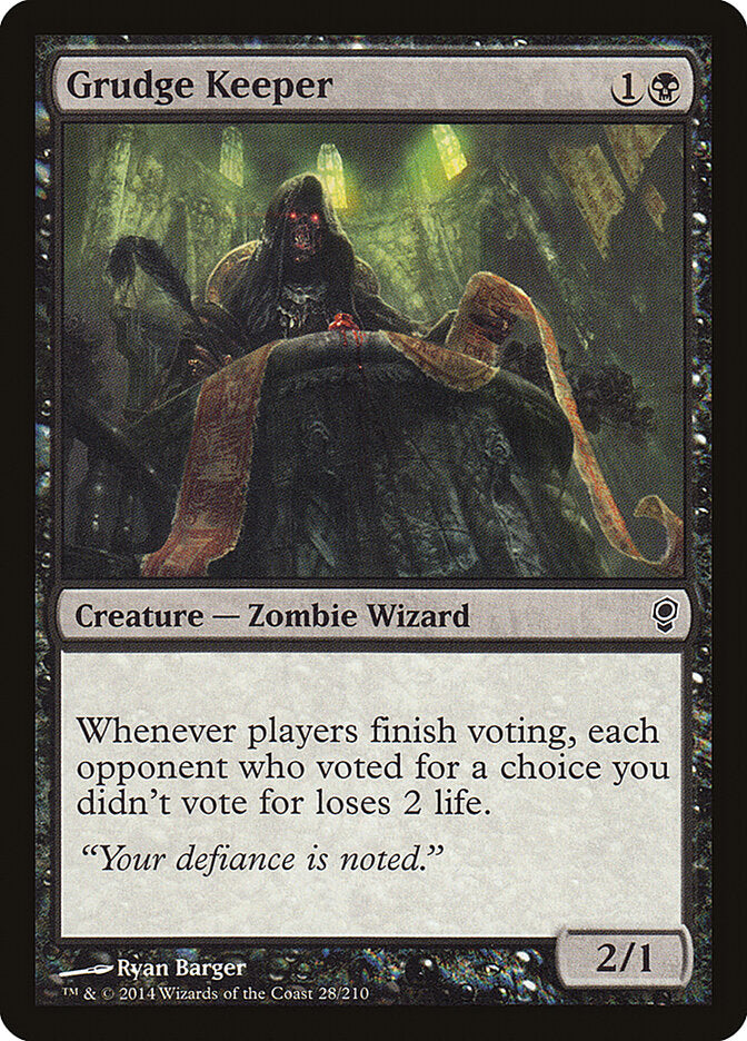 Grudge Keeper 28 - Conspiracy MTG card
