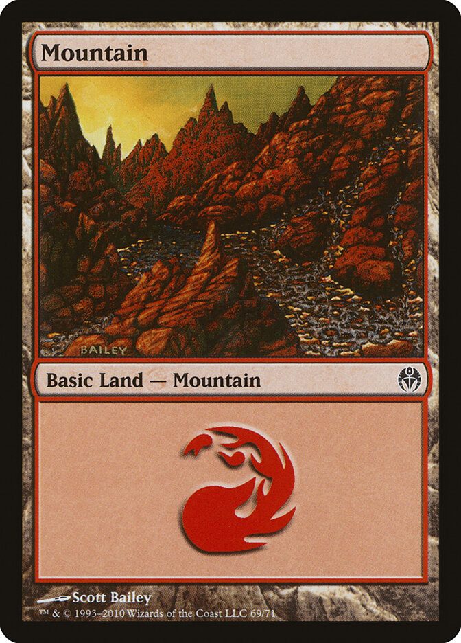 Mountain 69 - Duel Decks: Phyrexia vs. the Coalition MTG card