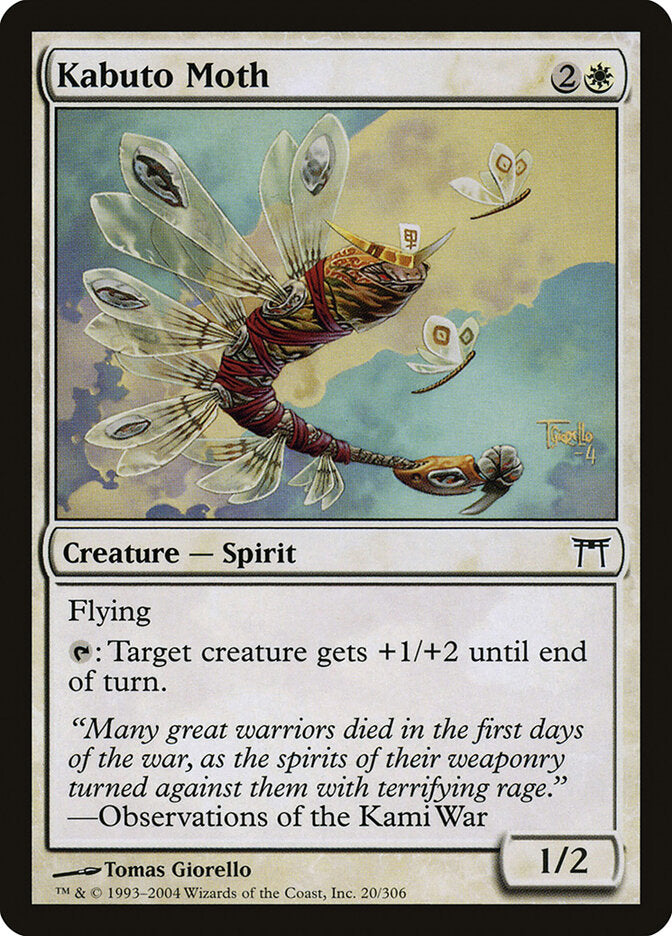 Kabuto Moth 20 - Champions of Kamigawa MTG card