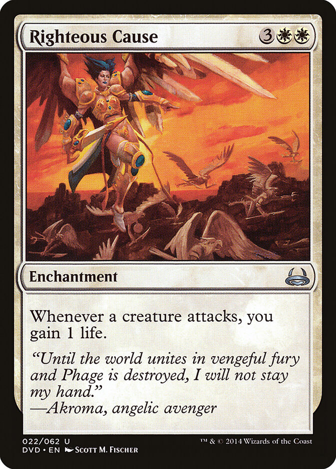 Righteous Cause 22 - Duel Decks Anthology: Divine vs. Demonic MTG card