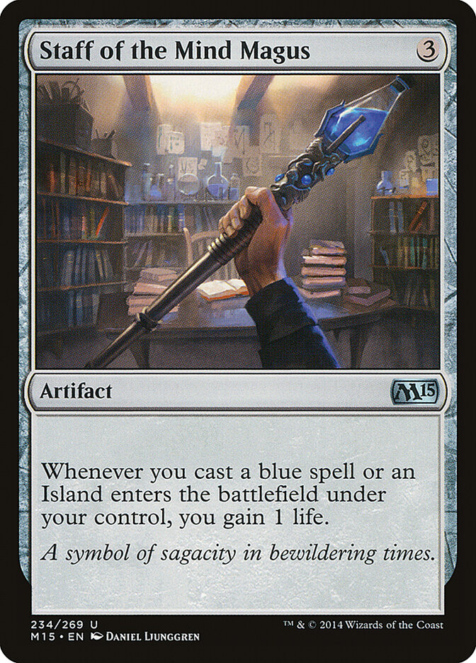 Staff of the Mind Magus 234 - Magic 2015 MTG card