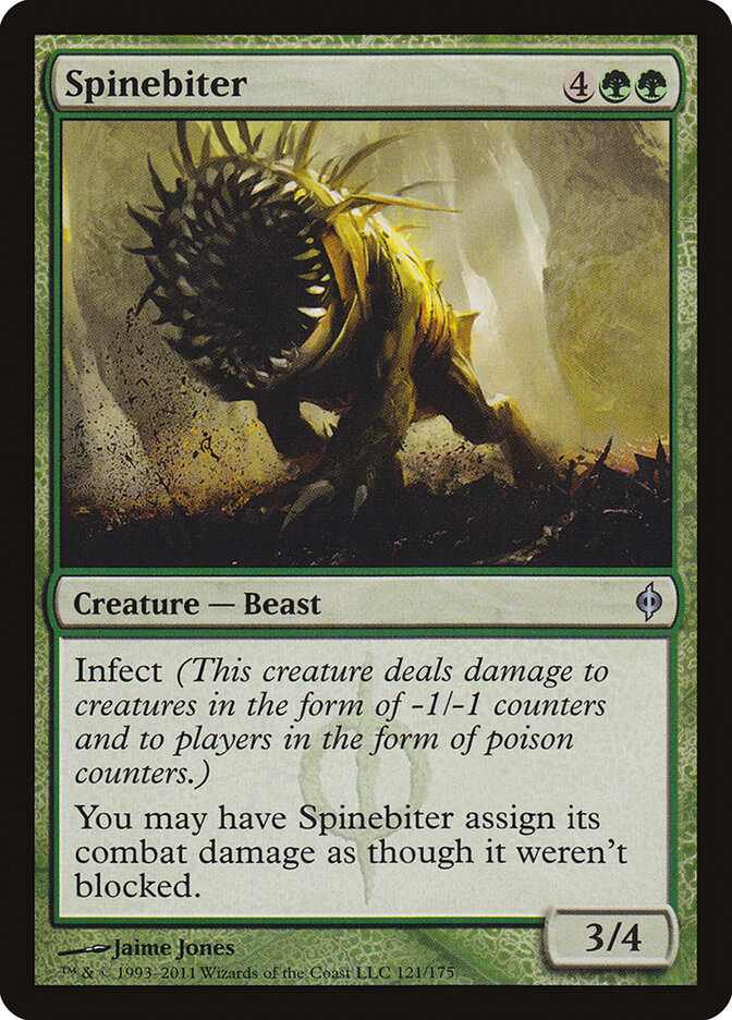 Spinebiter 121 - New Phyrexia MTG card