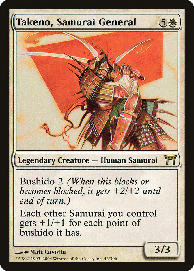 Takeno, Samurai General 46 - Champions of Kamigawa MTG card