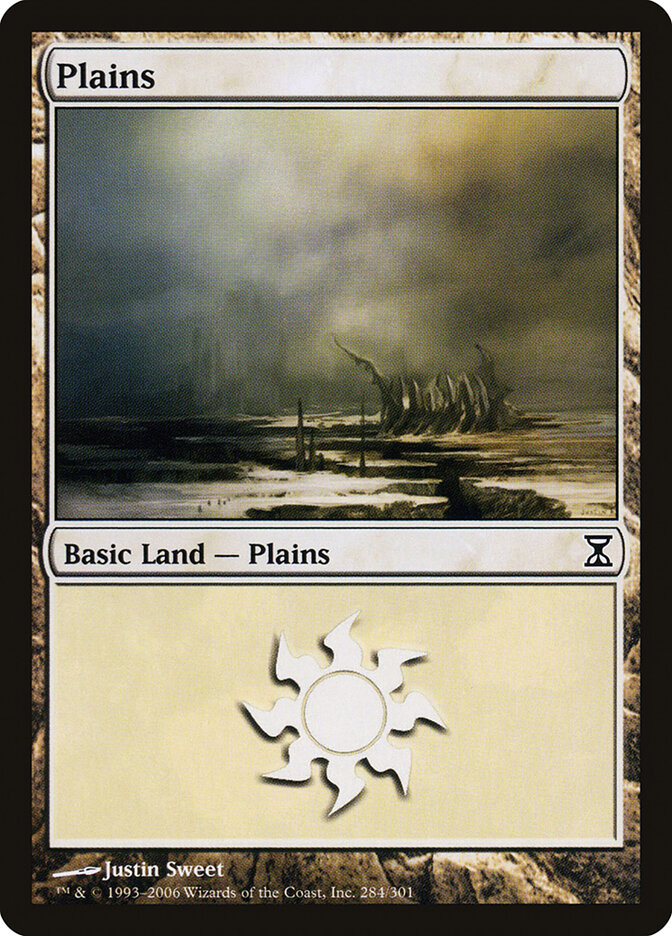 Plains 284 - Time Spiral MTG card