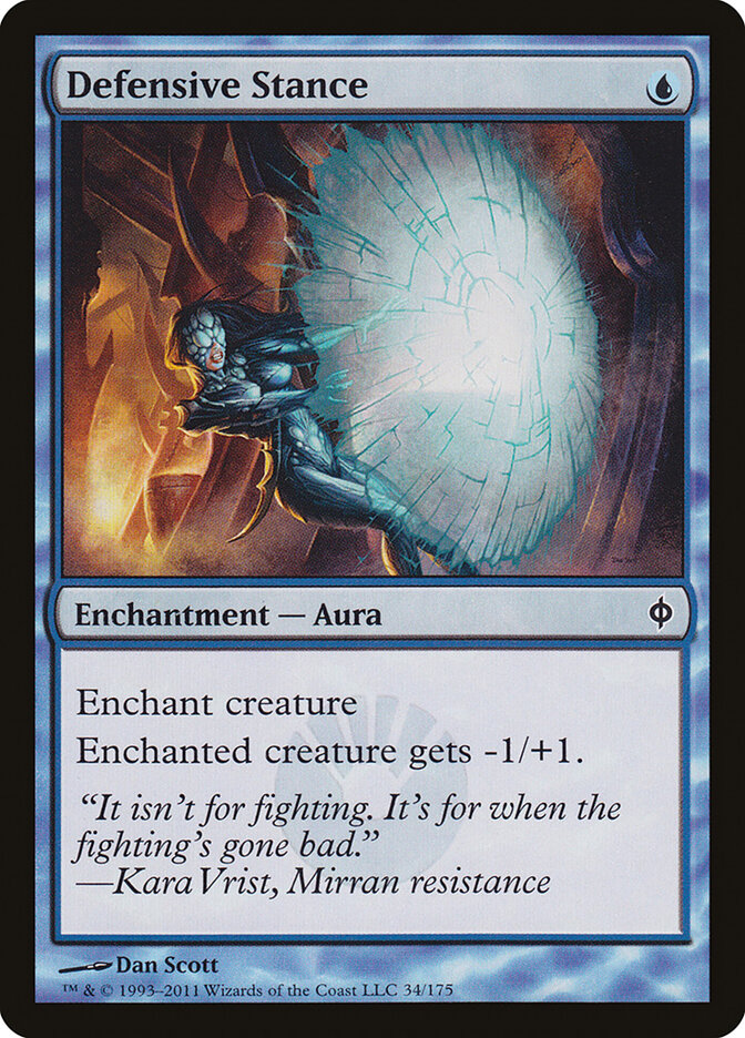Defensive Stance 34 - New Phyrexia MTG card