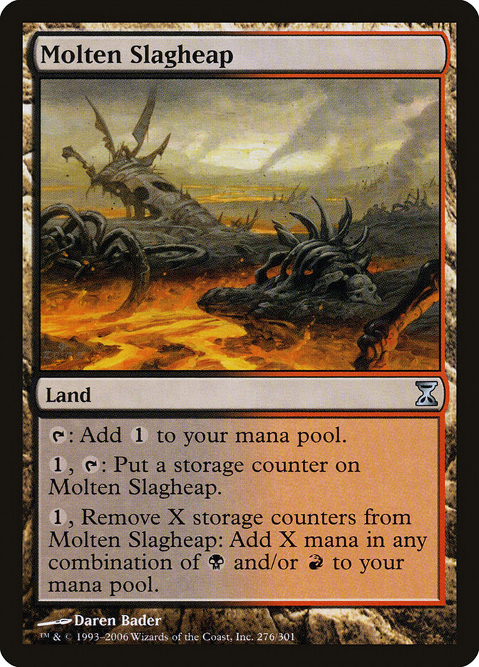 Molten Slagheap 276 - Time Spiral MTG card