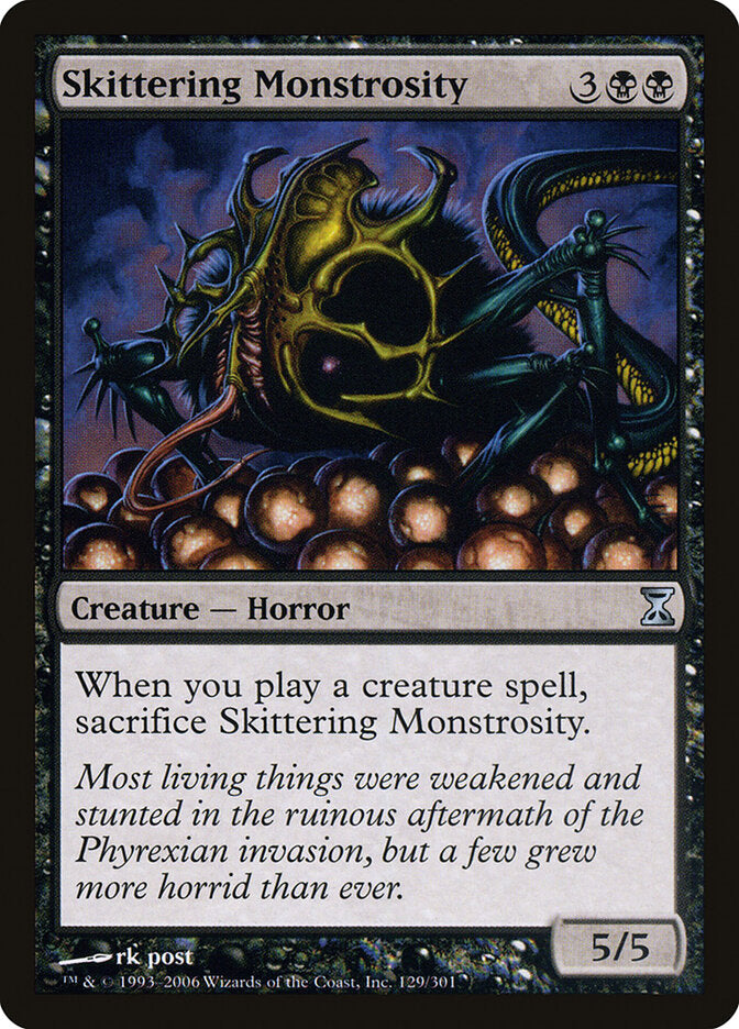 Skittering Monstrosity 129 - Time Spiral MTG card
