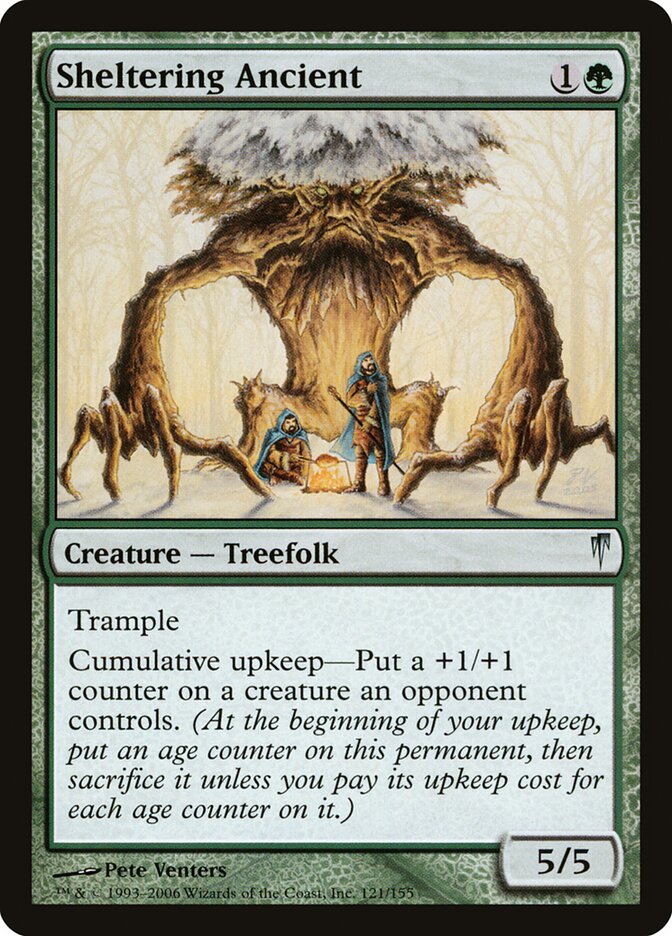 Sheltering Ancient 121 - Coldsnap MTG card
