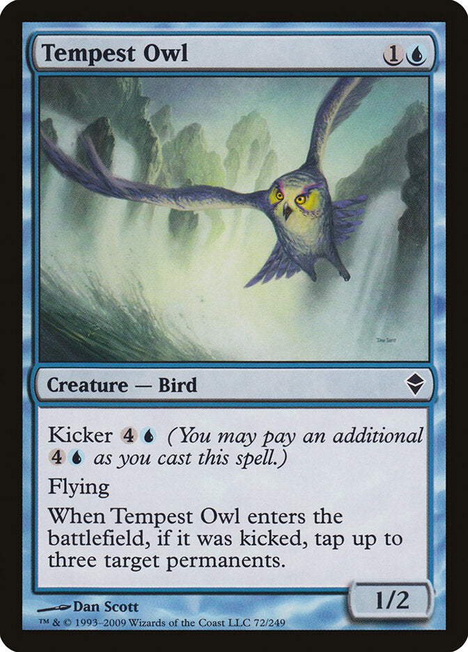 Tempest Owl 72 - Zendikar MTG card
