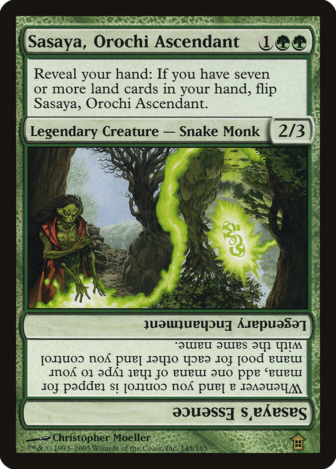 Sasaya, Orochi Ascendant // Sasaya's Essence 145 - Saviors of Kamigawa MTG card