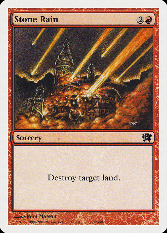 Stone Rain 221 - Ninth Edition MTG card