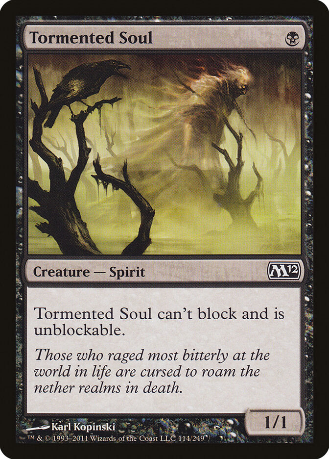 Tormented Soul 114 - Magic 2012 MTG card